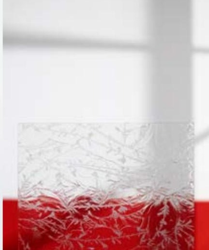 Eisblumenglas Ornamentglas